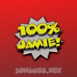 jamie in 100 Percent style - 3D name wallpaper