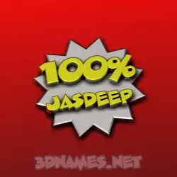 jasdeep in 100 Percent style - 3D name wallpaper