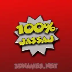 jassaj in 100 Percent style - 3D name wallpaper