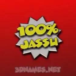 jassu in 100 Percent style - 3D name wallpaper