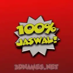 jaswal in 100 Percent style - 3D name wallpaper