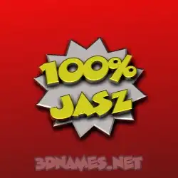 jasz in 100 Percent style - 3D name wallpaper