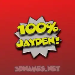 jayden in 100 Percent style - 3D name wallpaper
