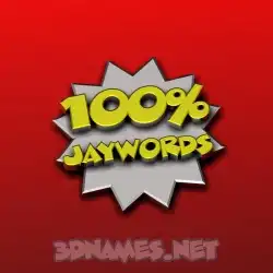 jaywords in 100 Percent style - 3D name wallpaper