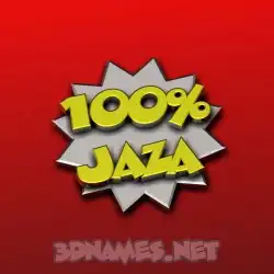 jaza in 100 Percent style - 3D name wallpaper