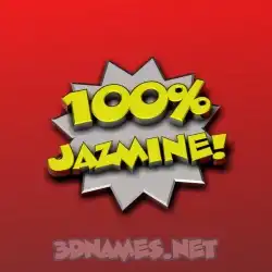 jazmine in 100 Percent style - 3D name wallpaper