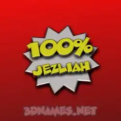 jezliah in 100 Percent style - 3D name wallpaper