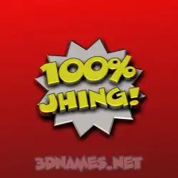 jhing in 100 Percent style - 3D name wallpaper