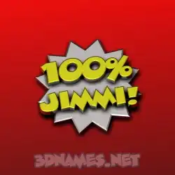 jimmi in 100 Percent style - 3D name wallpaper