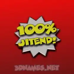 jitend in 100 Percent style - 3D name wallpaper