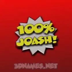 joash in 100 Percent style - 3D name wallpaper