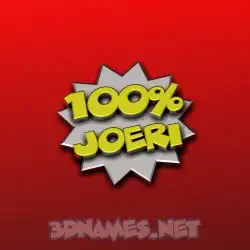 joeri in 100 Percent style - 3D name wallpaper