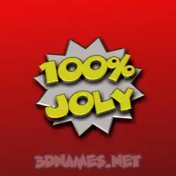 joly in 100 Percent style - 3D name wallpaper