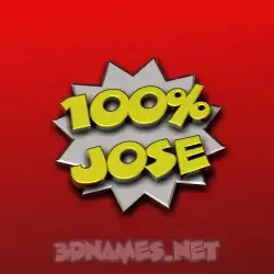 jose in 100 Percent style - 3D name wallpaper