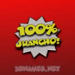 juancho in 100 Percent style - 3D name wallpaper
