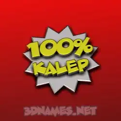 kalep in 100 Percent style - 3D name wallpaper