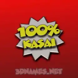 kasai in 100 Percent style - 3D name wallpaper