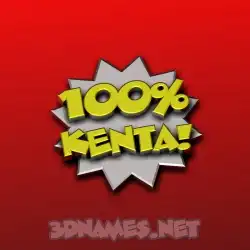 kenta in 100 Percent style - 3D name wallpaper