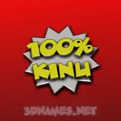 kinu in 100 Percent style - 3D name wallpaper