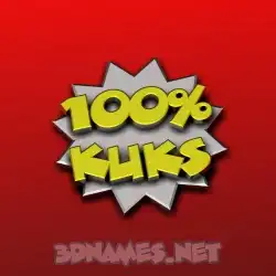 kuks in 100 Percent style - 3D name wallpaper