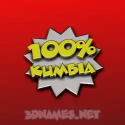 kumbia in 100 Percent style - 3D name wallpaper
