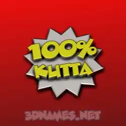 kutta in 100 Percent style - 3D name wallpaper