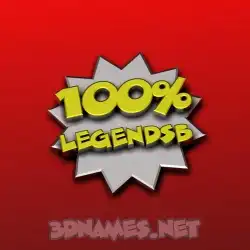 legendsb in 100 Percent style - 3D name wallpaper