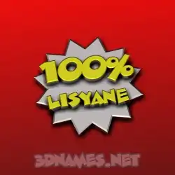 lisyane in 100 Percent style - 3D name wallpaper