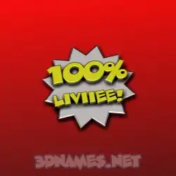 liviiee in 100 Percent style - 3D name wallpaper