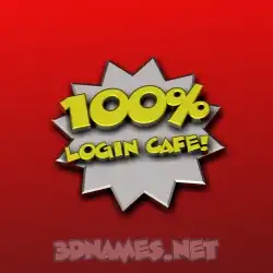 login cafe in 100 Percent style - 3D name wallpaper