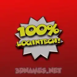 logintech in 100 Percent style - 3D name wallpaper