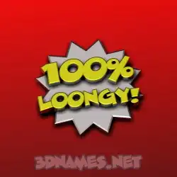 loongy in 100 Percent style - 3D name wallpaper