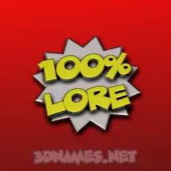 lore in 100 Percent style - 3D name wallpaper