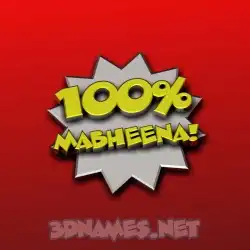 mabheena in 100 Percent style - 3D name wallpaper