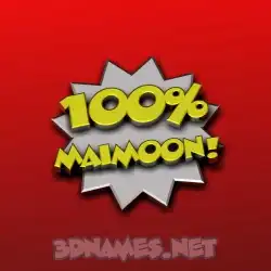 maimoon in 100 Percent style - 3D name wallpaper