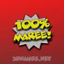 maree in 100 Percent style - 3D name wallpaper