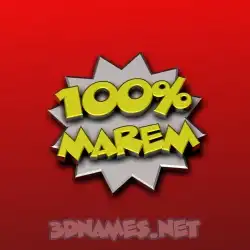 marem in 100 Percent style - 3D name wallpaper