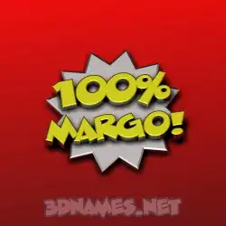 margo in 100 Percent style - 3D name wallpaper