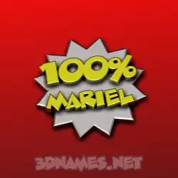 mariel in 100 Percent style - 3D name wallpaper