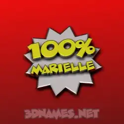marielle in 100 Percent style - 3D name wallpaper