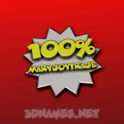 maryjoytraje in 100 Percent style - 3D name wallpaper
