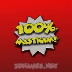 mastram in 100 Percent style - 3D name wallpaper
