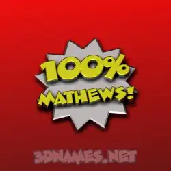 mathews in 100 Percent style - 3D name wallpaper