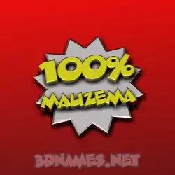 mauzema in 100 Percent style - 3D name wallpaper
