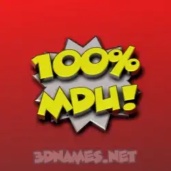 mdu in 100 Percent style - 3D name wallpaper