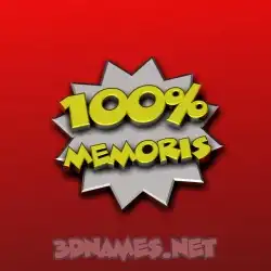memoris in 100 Percent style - 3D name wallpaper