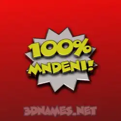 mndeni in 100 Percent style - 3D name wallpaper