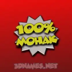 mohak in 100 Percent style - 3D name wallpaper