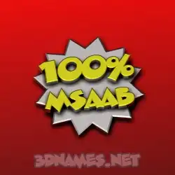 msaab in 100 Percent style - 3D name wallpaper