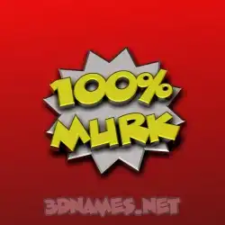 murk in 100 Percent style - 3D name wallpaper